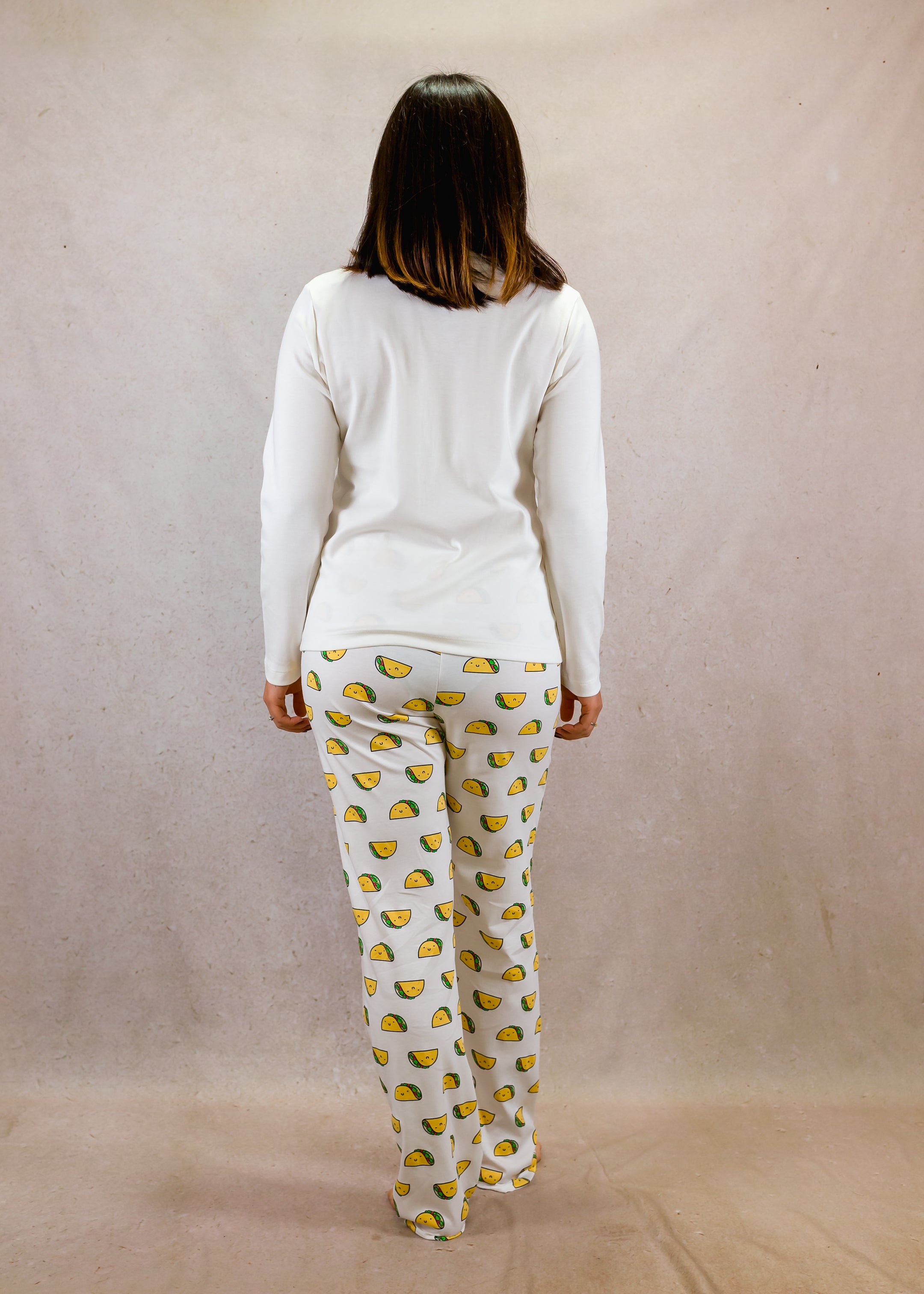 Tacos & white top set with long-sleeves